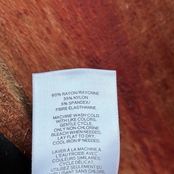 Express Black Tie Back Blouse Short Sleeve Size M - Picture 4 of 4